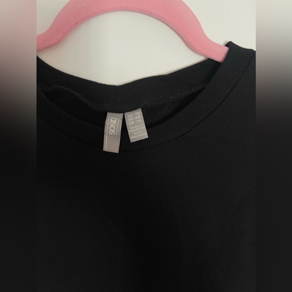 Oversized Black ASOS Crewneck Maxi - Picture 2 of 4